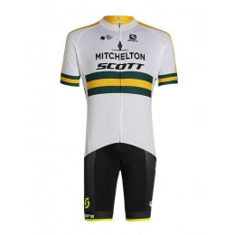 Fahrradbekleidung Radsport 2020 MITCHELTON SCOTT Australian Champion Radbekleidung Satz Trikot Kurzarm+Trägerhosen S Radtrikot Kaufen