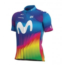 Fahrradbekleidung Radsport 2020 MOVISTAR TEAM Strade Bianche Tenue Cyclisme Trikot Kurzarm Outl Radtrikot Kaufen