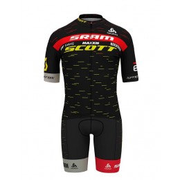 Fahrradbekleidung Radsport 2020 SCOTT SRAM Pro Race Radbekleidung Satz Trikot Kurzarm+Trägerhosen Set Outl Radtrikot Kaufen