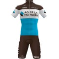 AG2R La Mondiale 2019 Radtrikot kurzarm (langer Reißverschluss)-Radsport-Profi-Team