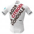 AG2R Citroen 2022 Radtrikot kurzarm (langer Reißverschluss)-Radsport-Profi-Team AG2R Citroen 2022 Radtrikot kurzarm (langer Reißverschluss)-Radsport-Profi-Team