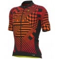ALE CHECKER Radtrikot kurzarm schwarz/rot ALE CHECKER Radtrikot kurzarm schwarz/rot