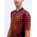 ALE CHECKER Radtrikot kurzarm schwarz/rot ALE CHECKER Radtrikot kurzarm schwarz/rot
