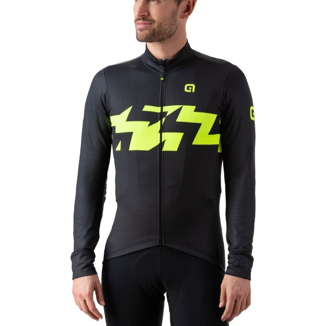 ALE READY Radtrikot langarm schwarz/neongelb ALE READY Radtrikot langarm schwarz/neongelb