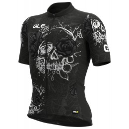 ALE SKULL Radtrikot kurzarm schwarz