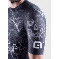 ALE SKULL Radtrikot kurzarm schwarz