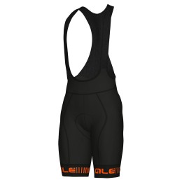ALE STRADA Trägerhose kurz schwarz/orange