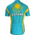 Astana kasachischer Meister 2010 Radsport-Profi-Team-Kurzarmtrikot mit kurzem Reißverschluss