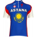 Astana Slowenischer Meister 2010 Radsport-Profi-Team-Kurzarmtrikot mit kurzem Reißverschluss