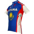 Astana Slowenischer Meister 2010 Radsport-Profi-Team-Kurzarmtrikot mit kurzem Reißverschluss