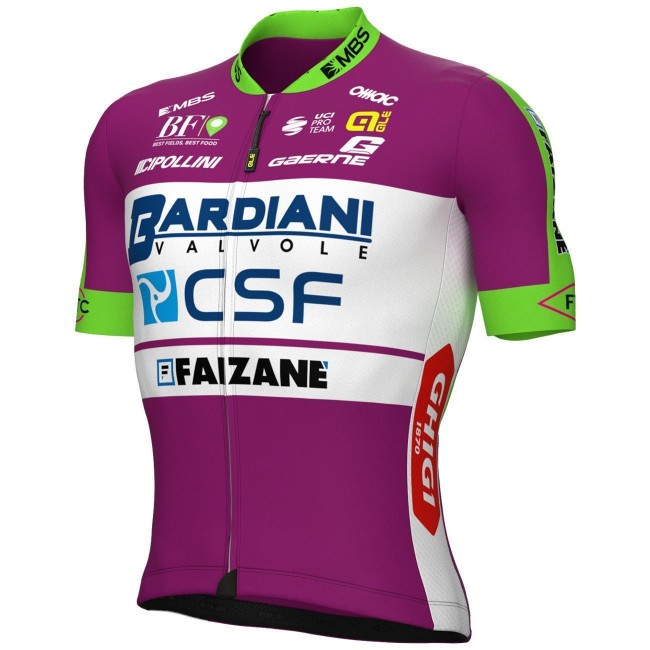 BARDIANI CSF FAIZANE' 2022 Radtrikot kurzarm (langer RV)-ALE Radsport-Profi-Team BARDIANI CSF FAIZANE' 2022 Radtrikot kurzarm (langer RV)-ALE Radsport-Profi-Team
