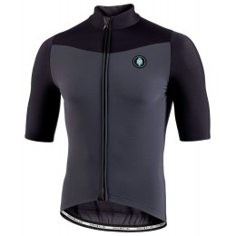 MURATA gefüttertes Radtrikot kurzarm anthrazit/schwarz