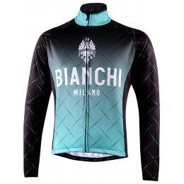 TRAONA Fahrrad Winterjacke schwarz/celeste