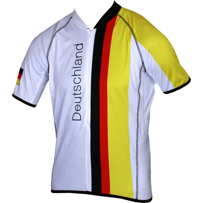 Deutschland Limited Design Edition Radtrikot kurzarm weiß Deutschland Limited Design Edition Radtrikot kurzarm weiß