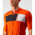 PROLOGO 7 Radtrikot kurzarm rot/orange