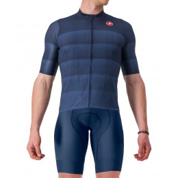 LIVELLI+COMPETIZIONE Radsport-Set (Kurzarmtrikot+Trägerhose) blau