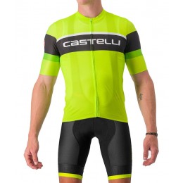 SCORPIONE 3+COMPETIZIONE KIT Radsport-Set (Kurzarmtrikot+Trägerhose) neon-gelbgrün/schwarz