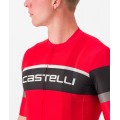 SCORPIONE 3+COMPETIZIONE KIT Radsport-Set (Kurzarmtrikot+Trägerhose) rot/schwarz SCORPIONE 3+COMPETIZIONE KIT Radsport-Set (Kurzarmtrikot+Trägerhose) rot/schwarz