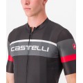 SCORPIONE 3+COMPETIZIONE KIT Radsport-Set (Kurzarmtrikot+Trägerhose) schwarz/grau