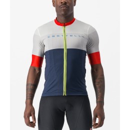 SEZIONE Radtrikot kurzarm blau/elfenbein