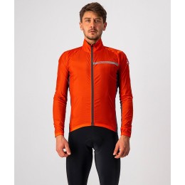 SQUADRA STRETCH JACKET-Fahrrad Windjacke orange-rot