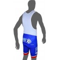 FRANCAISE DES JEUX (FDJ) 2016 Trägerhose blau B'TWIN Radsport-Profi-Team FRANCAISE DES JEUX (FDJ) 2016 Trägerhose blau B'TWIN Radsport-Profi-Team