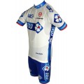 FRANCAISE DES JEUX (FDJ) 2011 Radsport-Profi-Team-Kurzarmtrikot mit kurzem Reißverschluss