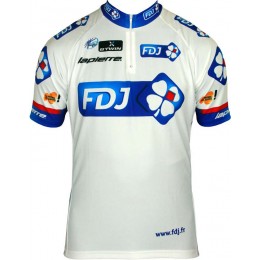 FRANCAISE DES JEUX (FDJ) 2013 Kurzarmtrikot mit kurzem Reißverschluss-Radsport-Profi-Team