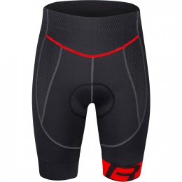B30 Radhose kurz schwarz/rot