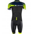 DASH Radsport-Set (Radtrikot+Trägerhose) schwarz/neongelb