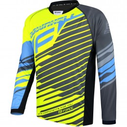 DOWNHILL Radtrikot langarm MTB/Freeride neongelb