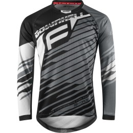 DOWNHILL Radtrikot langarm MTB/Freeride schwarz/weiß