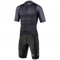 PODIUM Radsport-Set (Radtrikot kurzarm+Trägerhose kurz) schwarz/grau