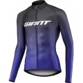 RACE DAY Radtrikot langarm schwarz/blau