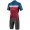 RIVAL Radsport-Set (Kurzarmtrikot+Trägerhose) rot/blau/schwarz
