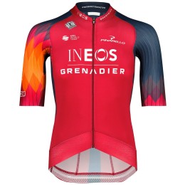 INEOS GRENADIERS 2023 EPIC RACE Radtrikot kurzarm (langer RV)-Radsport-Profi-Team