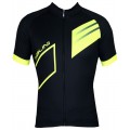 Radsport-Set (Radtrikot Blade Jersey+Trägerhose Fireball) schwarz/neongelb