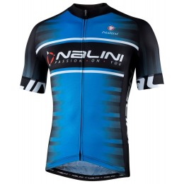 BORGO Radtrikot kurzarm schwarz/blau