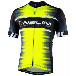 BORGO Radtrikot kurzarm schwarz/neongelb