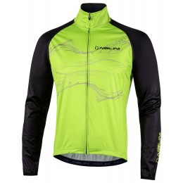 Eco Wind Jacket Fahrrad Windjacke hellgrün/schwarz
