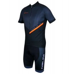 Radsport-Set (Radtrikot VENDETTA+Trägerhose FIREBALL) schwarz/anthrazit