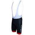 Radsport-Set (Radtrikot FLAG+Trägerhose FIREBALL) schwarz/rot