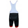 Radsport-Set (Radtrikot FLAG+Trägerhose FIREBALL) schwarz/rot