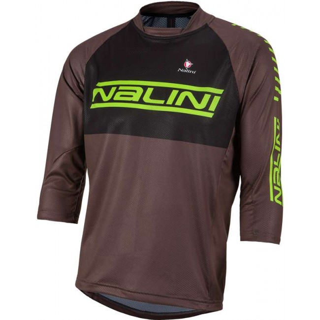PRO Trail Jersey Medium SL MTB-Trikot grün/braun PRO Trail Jersey Medium SL MTB-Trikot grün/braun