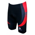 LIGHTNING Radhose kurz schwarz/rot