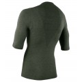 Melange SS Funktionsunterhemd kurzarm olivgrün melange
