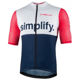 New Classica Radtrikot kurzarm blau/weiß