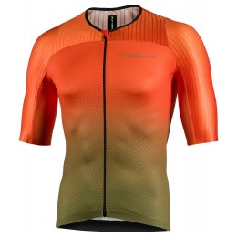 New Ergo Fit Radtrikot kurzarm orange/grün