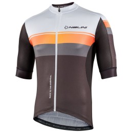 New Speed Radtrikot kurzarm grau/orange/weiß