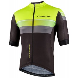 New Speed Radtrikot kurzarm schwarz/neongelb